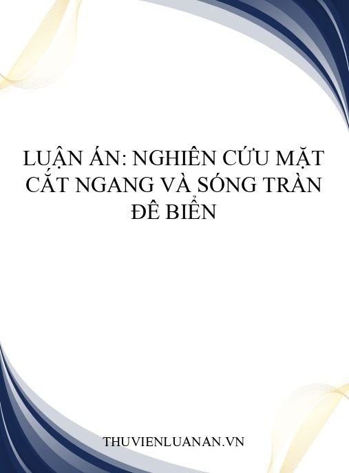 Luận án: Nghiên Cứu Mặt Cắt Ngang Và Sóng Tràn Đê Biển