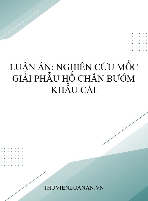Luận án: Nghiên cứu mốc giải phẫu hố chân bướm khẩu cái