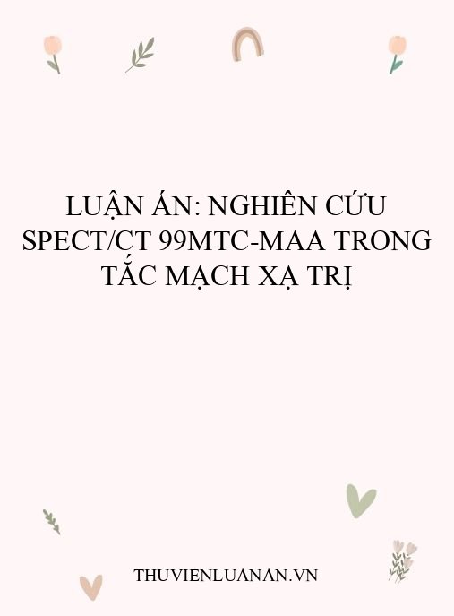 Luận án: Nghiên cứu SPECT/CT 99mTc-MAA trong tắc mạch xạ trị